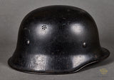 Late Production Third Reich Fire Police M-34 Style Helmet