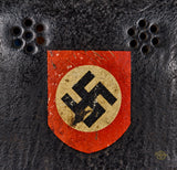 Third Reich Fire Police Model 1934 Helmet with Neck Flap