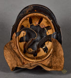 Third Reich Fire Police Model 1934 Helmet with Neck Flap