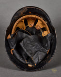 Third Reich Fire Police Model 1934 Helmet with Neck Flap