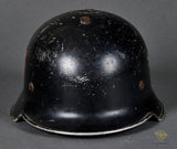 Third Reich Model 1934 Fire Police Double Decal Helmet