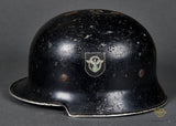 Third Reich Model 1934 Fire Police Double Decal Helmet