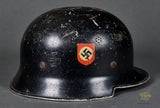 Third Reich Model 1934 Fire Police Double Decal Helmet