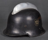 Third Reich Model 1934 Fire Police Double Decal Helmet