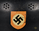 Third Reich Model 1934 Civic Fire Police Double Decal Helmet