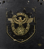 Third Reich Fire Police Model 1934 Double Decal Helmet
