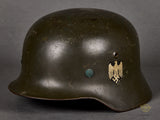 WWII German Army Model 1935 Single Decal Reissue Helmet