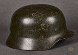 WWII German Army Model 1935 Single Decal Reissue Helmet