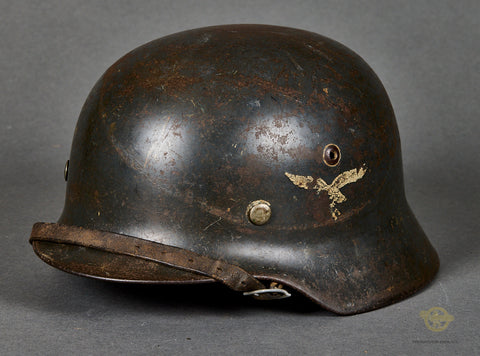 WWII German Model 1935 Luftwaffe Double Decal Helmet
