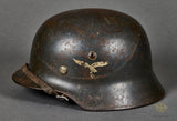WWII German Model 1935 Luftwaffe Double Decal Helmet