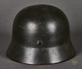 WWII German Army Model 1935 Double Decal Reissue Helmet