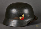 WWII German Army Model 1935 Double Decal Reissue Helmet