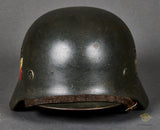 WWII German Army Model 1935 Double Decal Helmet