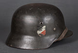 WWII German Army Model 1935 Double Decal Helmet