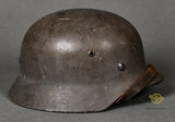 WWII German Luftwaffe Model 1935 FACTORY ORIGINAL Single Decal Helmet