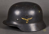 WWII German Luftwaffe Model 1935 Double Decal Helmet