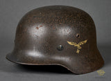 WWII German Luftwaffe Model 1935 Double Decal Helmet
