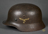 WWII German Luftwaffe Model 1935 Double Decal Helmet