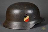WWII German Luftwaffe Model 1935 Double Decal Helmet