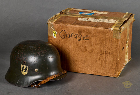 INCREDIBLE SS Model 1935 Single Decal Reissue Helmet with Fantastic Story
