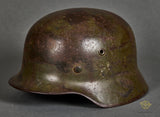 WWII German Moel 1940 Army Camouflage Helmet