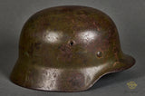 WWII German Moel 1940 Army Camouflage Helmet
