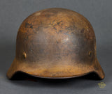 WWII German Army DAK Model 1940 Camouflage Helmet