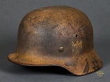 WWII German Army DAK Model 1940 Camouflage Helmet