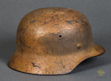 WWII German Army DAK Model 1940 Camouflage Helmet