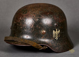 WWII German Army Model 1940 Single Decal Combat Helmet