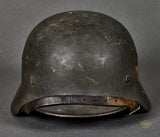 WWII German Army Model 1935 Single Decal Reissue Helmet