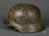 WWII German Model 1940 Wehrmacht Camouflage Helmet