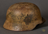 WWII German Army Three Color Camouflage Helmet