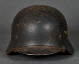 WWII German Luftwaffe Model 1940 Single Decal Helmet