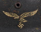 WWII German Luftwaffe Model 1940 Single Decal Combat Helmet