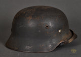 WWII German Luftwaffe Model 1940 Single Decal Combat Helmet