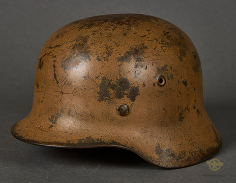 WWII German Army DAK Camouflage Helmet