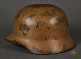 WWII German Army DAK Camouflage Helmet