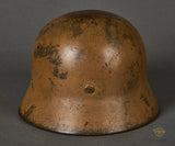 WWII German Army DAK Camouflage Helmet