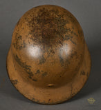 WWII German Army DAK Camouflage Helmet
