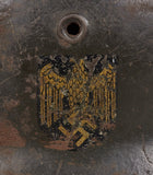 WWII German Kriegsmarine Model 1940 Single Decal Helmet