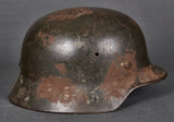 WWII German Kriegsmarine Model 1940 Single Decal Helmet