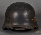 WWII German Luftwaffe Model 1940 Single Decal Helmet