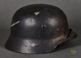 WWII German Luftwaffe Model 1940 Single Decal Helmet