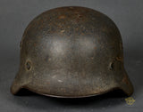 WWII German Luftwaffe Model 1940 Single Decal Helmet