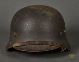 WWII German Luftwaffe Model 1940 Single Decal Helmet