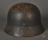 WWII German Luftwaffe Model 1940 Single Decal Helmet