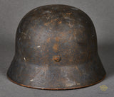 WWII German Luftwaffe Model 1940 Single Decal Helmet