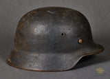 WWII German Luftwaffe Model 1940 Single Decal Helmet