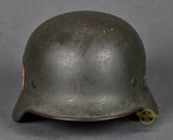 Third Reich Model 1940 Double Decal Police Helmet